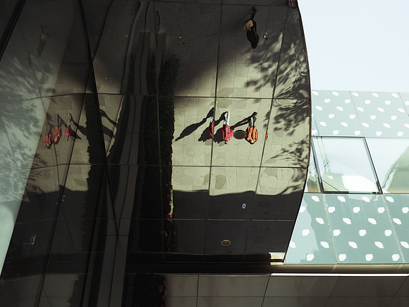 Reflections, downtown Shanghai