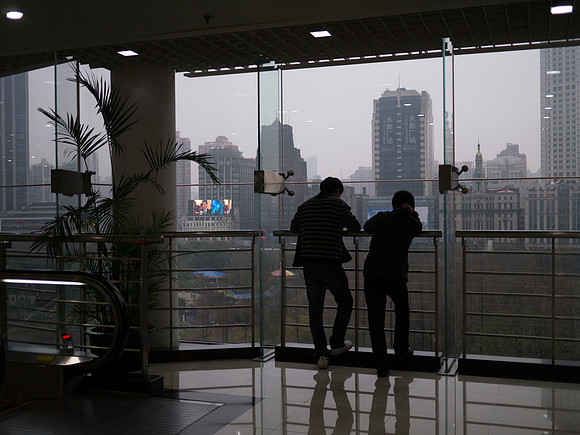 Rainy day, Shanghai Urban Planning Exhibition Center